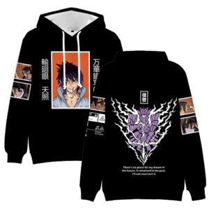 Naruto Hoodie – Sasuke Uchiha