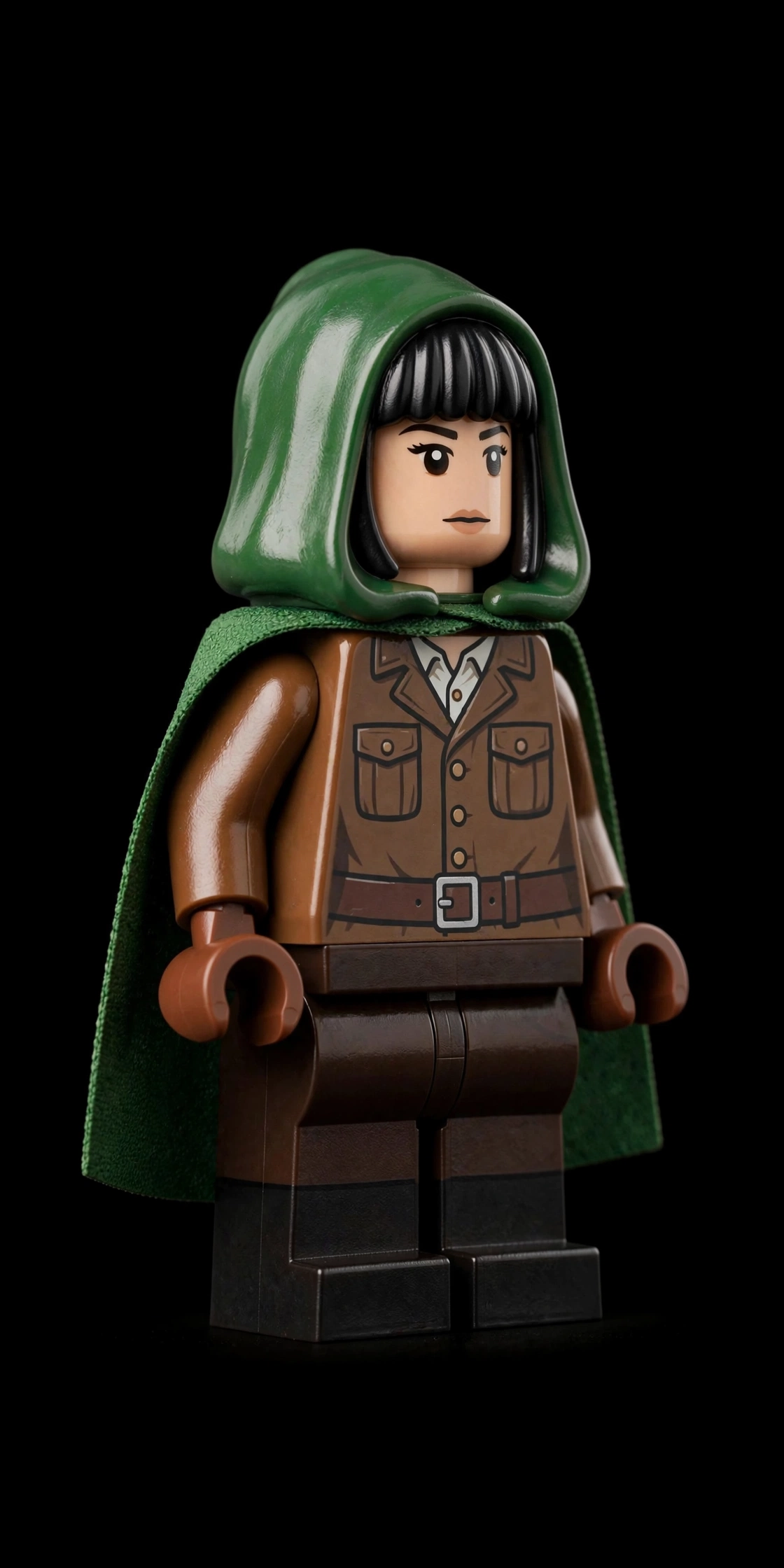 Mikasa Ackerman Klemmbaustein-Figur Seitenansicht