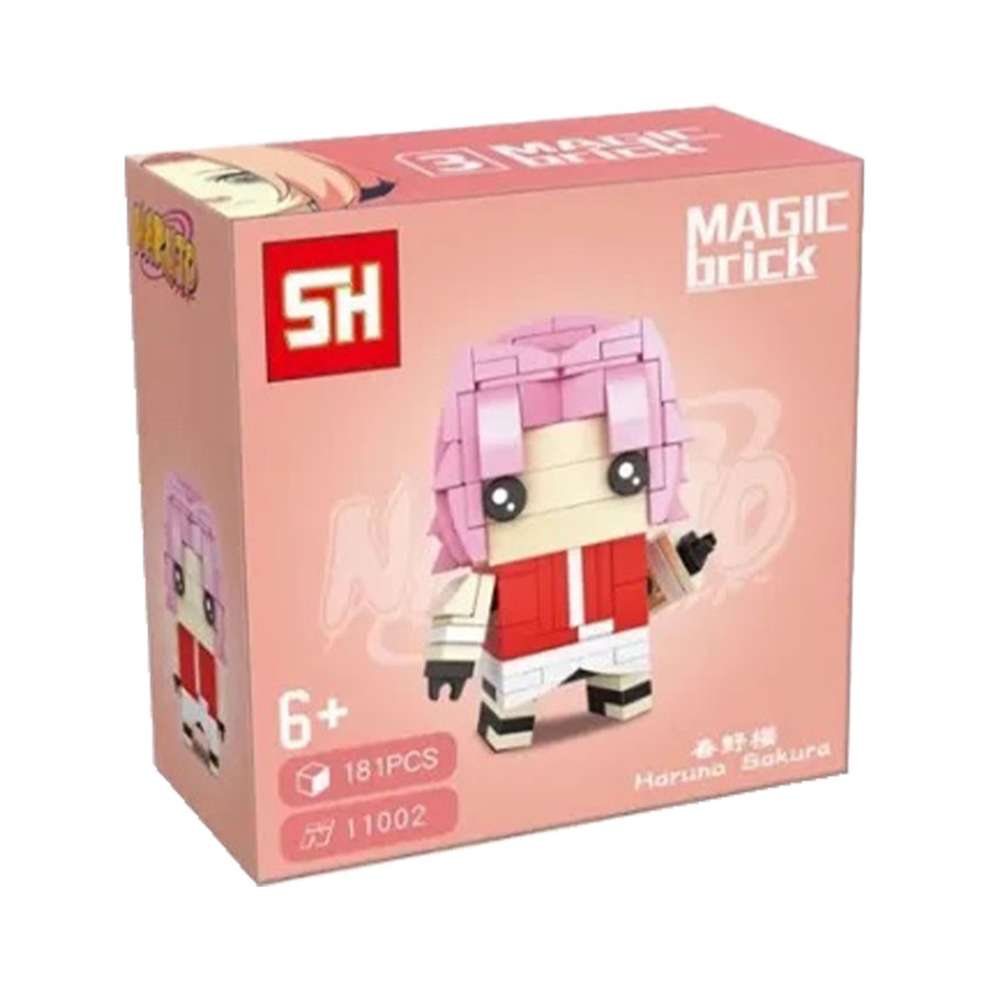 Team 7 Klemmbaustein-Figuren-Set – Naruto, Sakura & Sasuke, 181 Teile