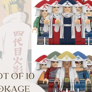 Hokage Klemmbaustein-Figuren – 10er-Set