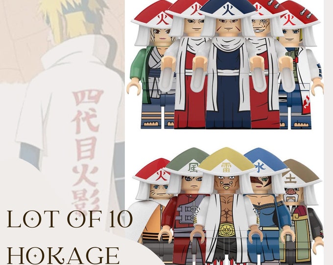 Hokage Klemmbaustein-Figuren – 10er-Set – Bild 2