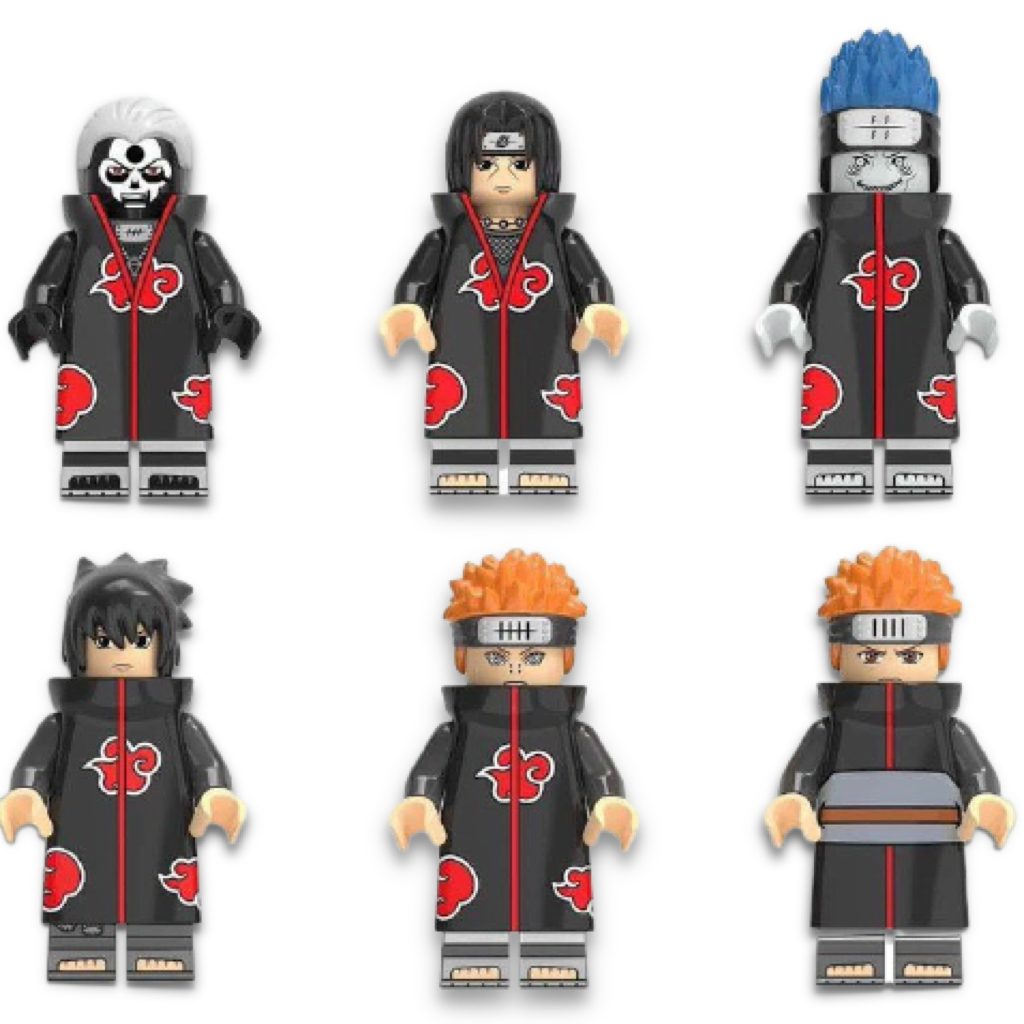Akatsuki Klemmbaustein-Figuren-Pack – Naruto