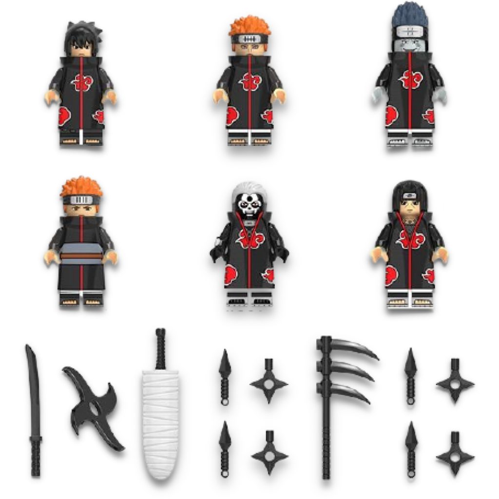 Akatsuki Klemmbaustein-Figuren-Pack – Naruto – Bild 2