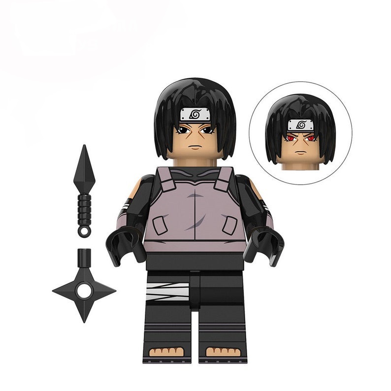 Naruto Klemmbaustein-Figuren – 8er-Set mit Neji, Itachi, Sasuke & mehr – Bild 3