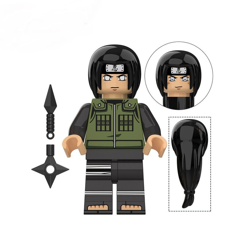 Naruto Klemmbaustein-Figuren – 8er-Set mit Neji, Itachi, Sasuke & mehr – Bild 4