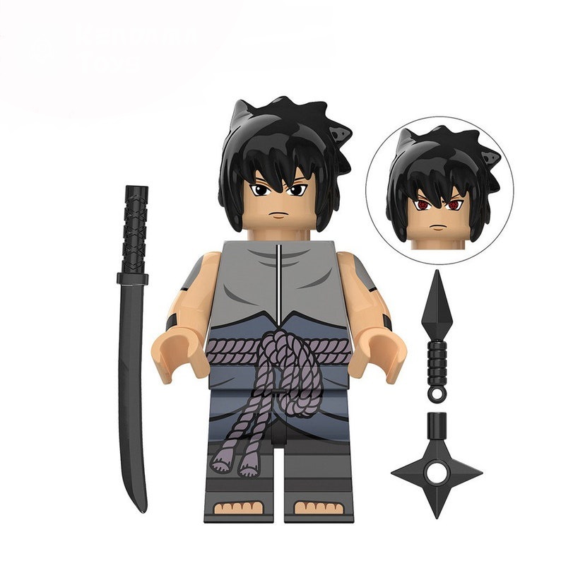 Naruto Klemmbaustein-Figuren – 8er-Set mit Neji, Itachi, Sasuke & mehr – Bild 8