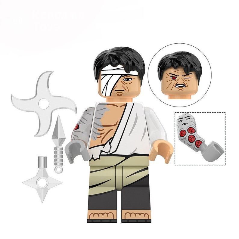 Naruto Klemmbaustein-Figuren – 8er-Set mit Neji, Itachi, Sasuke & mehr – Bild 9