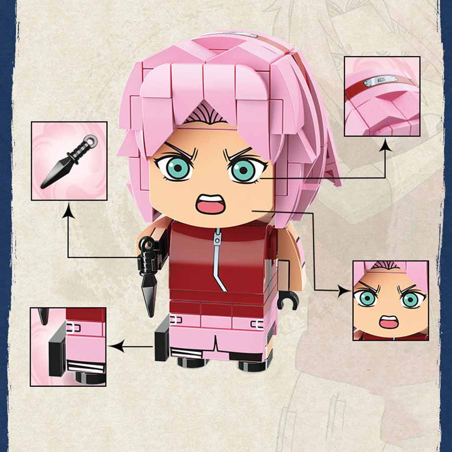 Sakura Haruno Klemmbaustein-Figur – Die Medizin-Ninja – Bild 4