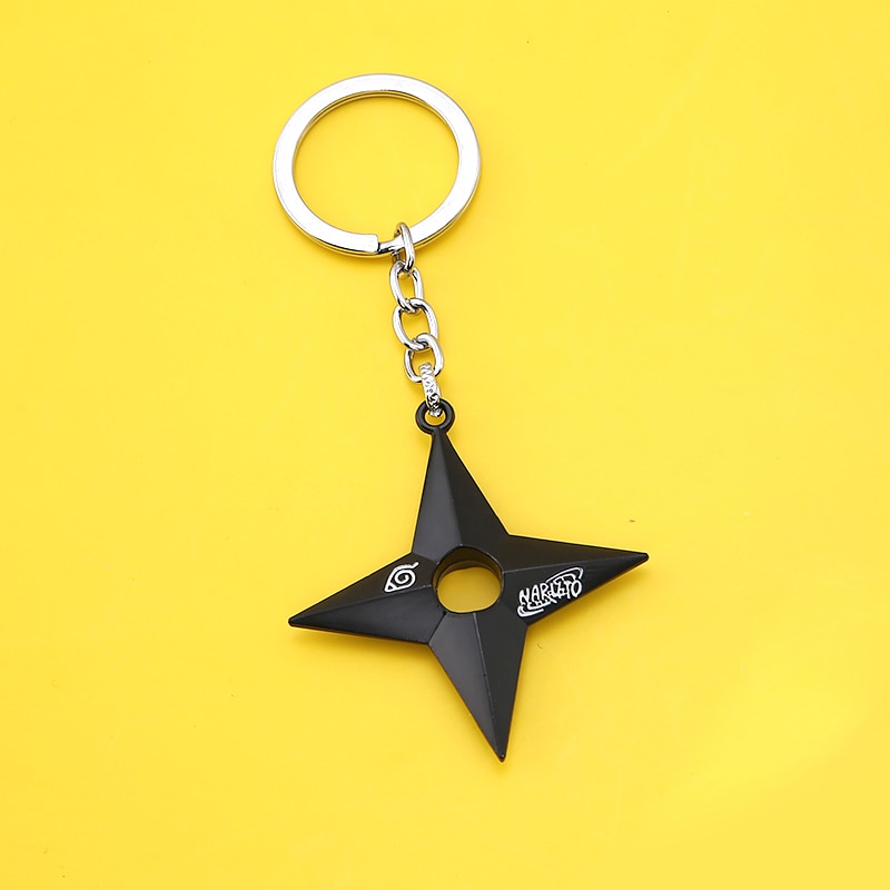 Naruto Schlüsselkette Konoha Black Shuriken