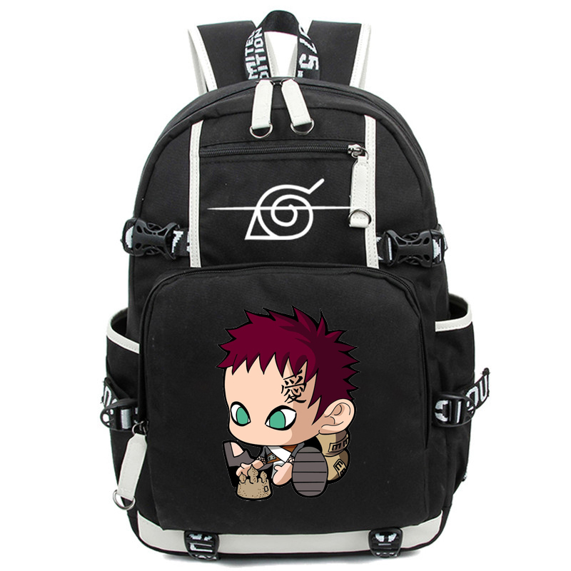 Naruto Rucksack Gaara Chibi – Niedlicher Canvas-Rucksack, 46×30 cm
