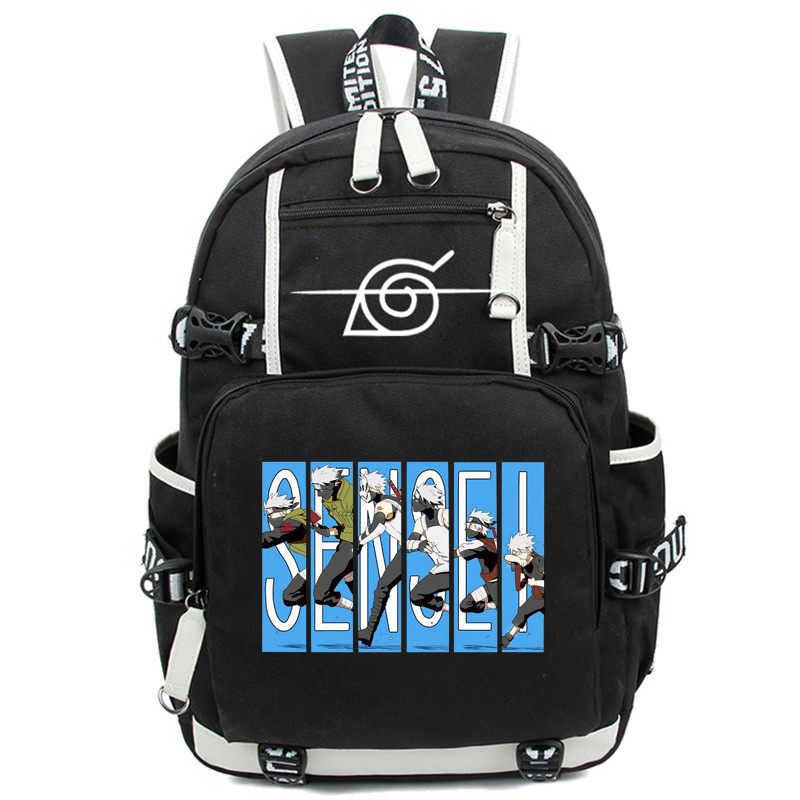 Naruto Rucksack Kakashi Evolution – Canvas-Rucksack, 46×30 cm