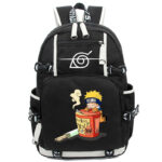 Naruto Rucksack Naruto isst Ramen – Canvas-Rucksack mit Cartoon-Motiv