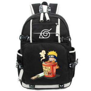 Naruto Rucksack Naruto isst Ramen – Canvas-Rucksack mit Cartoon-Motiv