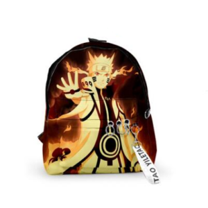 Naruto Rucksack Kurama Chakra Modus – Nylon-Rucksack, 29×40 cm