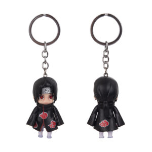 Naruto Schlüsselbund Itachi Uchiha – Figuren-Schlüsselanhänger mit Sharingan-Motiv