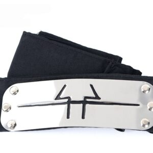 Naruto Stirnband Kakuzu – Akatsuki-Stirnband mit durchgestrichenem Takigakure-Symbol