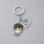 Naruto Schlüsselanhänger Sasuke mit Konoha Logo