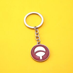 Naruto Schlüsselanhänger Uchiha Clan Logo Rot