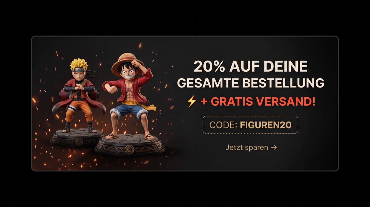 20% auf deine gesamte Bestellung plus Gratis Versand mit Code FIGUREN20